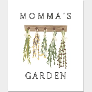 Momma's Garden  | Rustic Herb and Flower Posters and Art